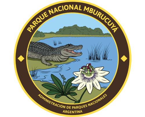 Emblema del Parque Nacional Mburucuyá, Corrientes